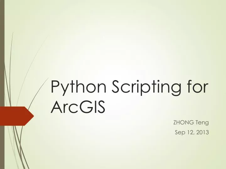 python scripting for arcgis