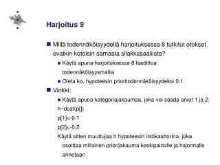 harjoitus 9