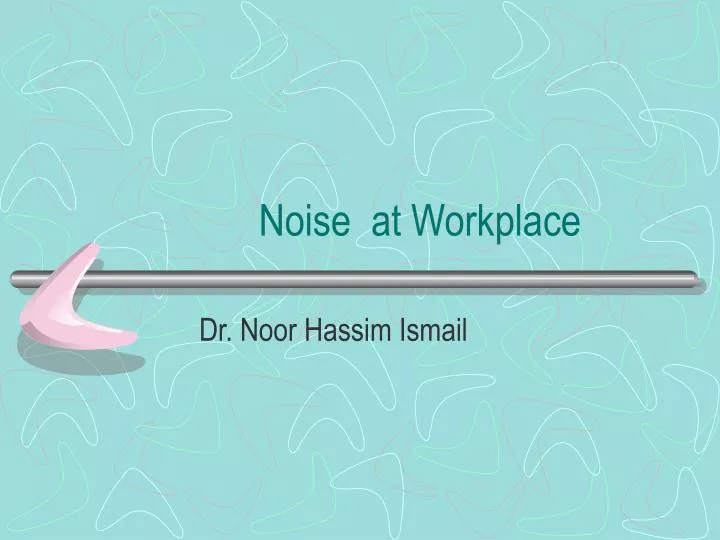 noise at workplace