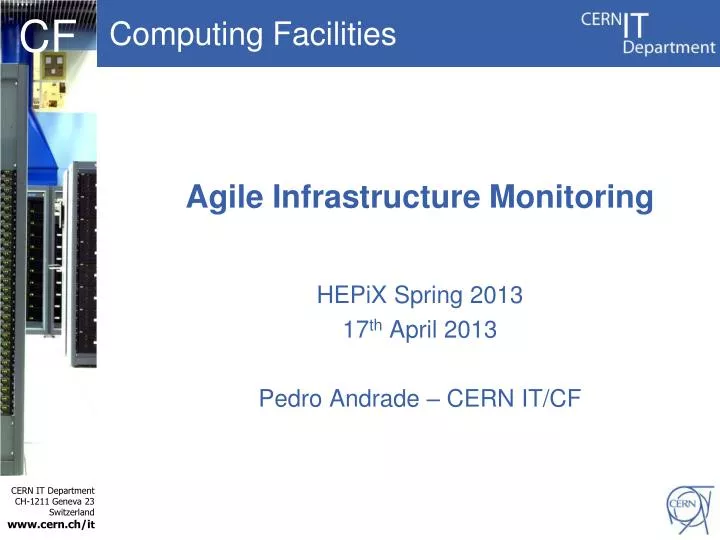 agile infrastructure monitoring