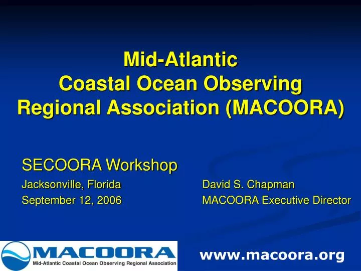 mid atlantic coastal ocean observing regional association macoora