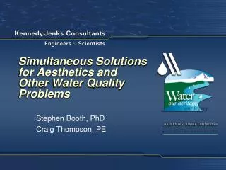 Simultaneous Solutions for Aesthetics and Other Water Quality Problems