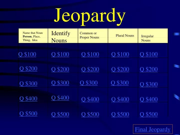 jeopardy