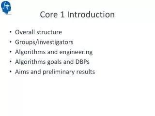 Core 1 Introduction