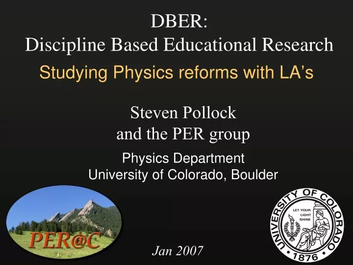 dber discipline based educational research