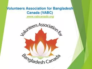 Volunteers Association for Bangladesh Canada (VABC) vabcanada