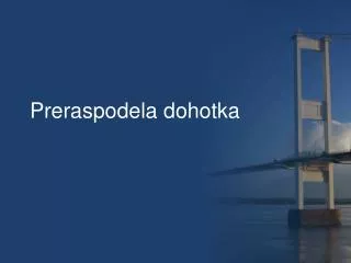 preraspodela dohotka