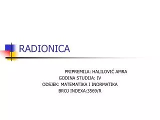 radionica