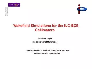 Wakefield Simulations for the ILC-BDS Collimators