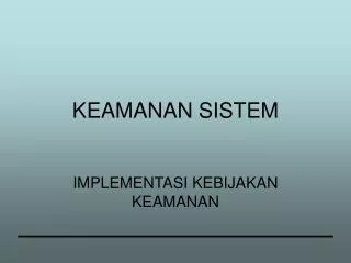 keamanan sistem