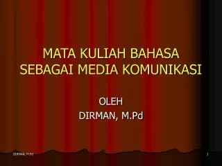 mata kuliah bahasa sebagai media komunikasi