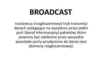 broadcast