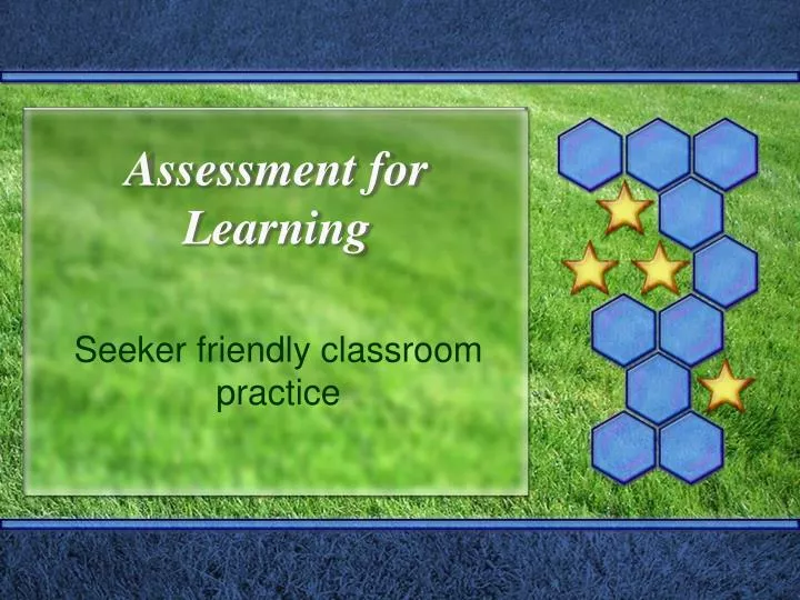 assessment for learning