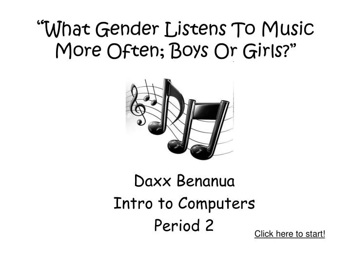 what gender listens to music more often boys or girls