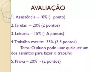avalia o