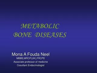 PPT - Primer on the Metabolic Bone Diseases and Disorders of Mineral ...