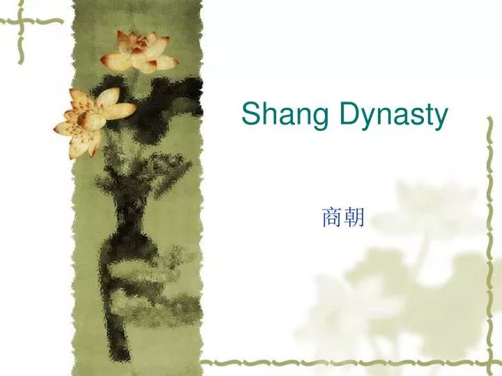 shang dynasty