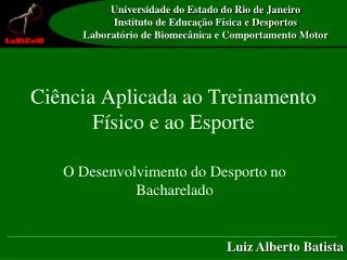 ci ncia aplicada ao treinamento f sico e ao esporte