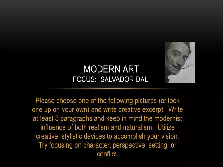 modern art focus salvador dali