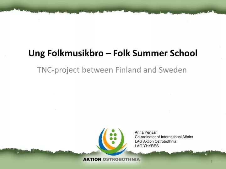 ung folkmusikbro folk summer school