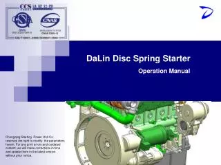 DaLin Disc Spring Starter Operation Manual