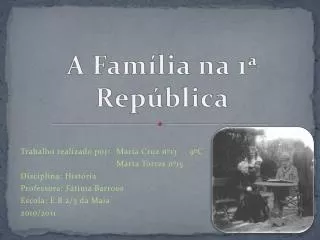 a fam lia na 1 rep blica