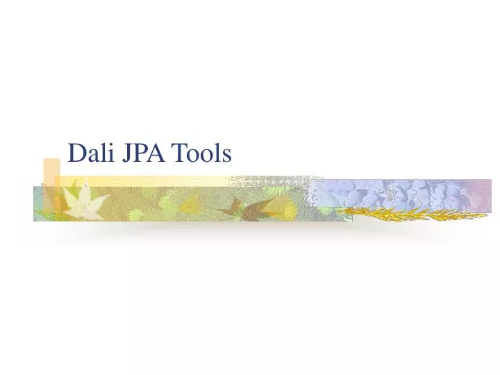 dali jpa tools