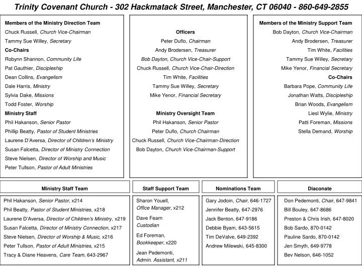 trinity covenant church 302 hackmatack street manchester ct 06040 860 649 2855