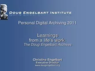 Christina Engelbart Executive Director dougengelbart