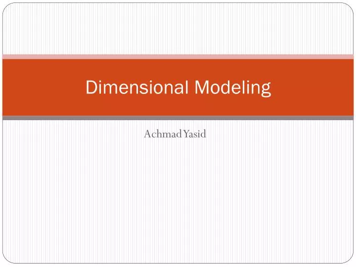 dimensional modeling