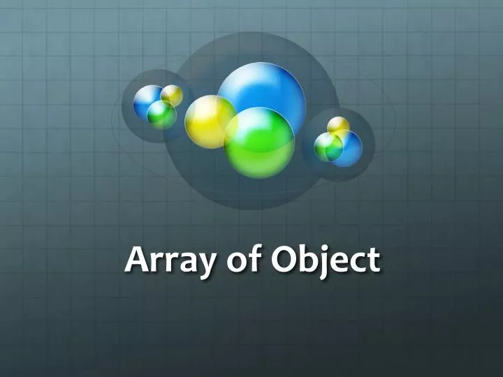 array of object