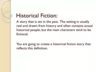 Historical Fiction: