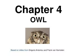 Chapter 4 OWL