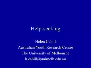 Help-seeking