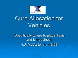 Curb Allocation for Vehicles