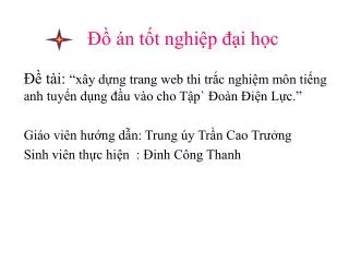 n t t nghi p i h c