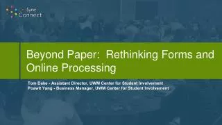 Beyond Paper: Rethinking Forms and Online Processing