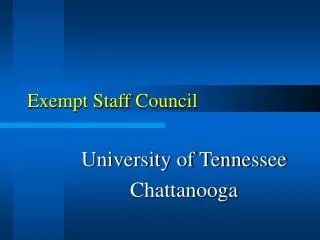Exempt Staff Council