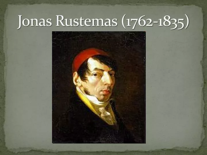 jonas rustemas 1762 1835