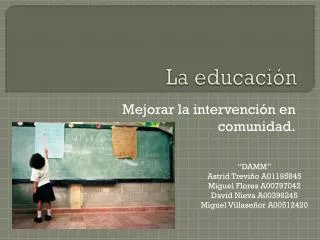 la educaci n