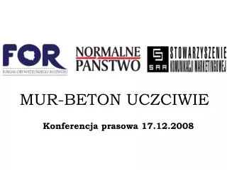mur beton uczciwie