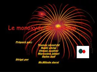 le monoxyde de carbone