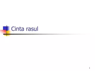 cinta rasul