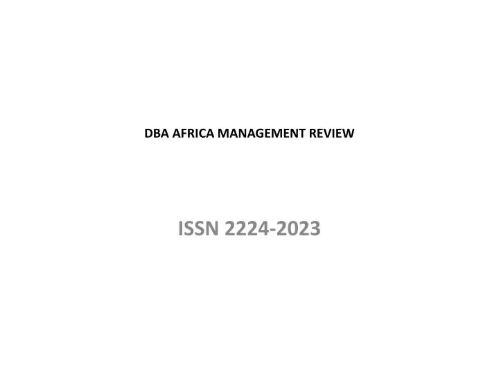 dba africa management review
