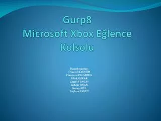 gurp8 microsoft xbox e lence kolsolu
