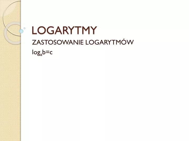 logarytmy