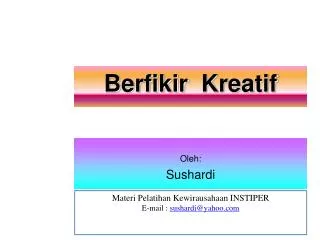 berfikir kreatif