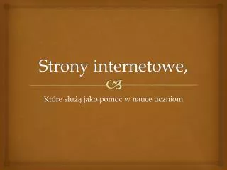 strony internetowe