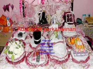 adat adat perkahwinan