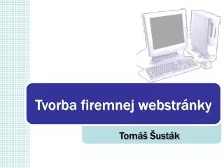tvorba firemnej webstr nky